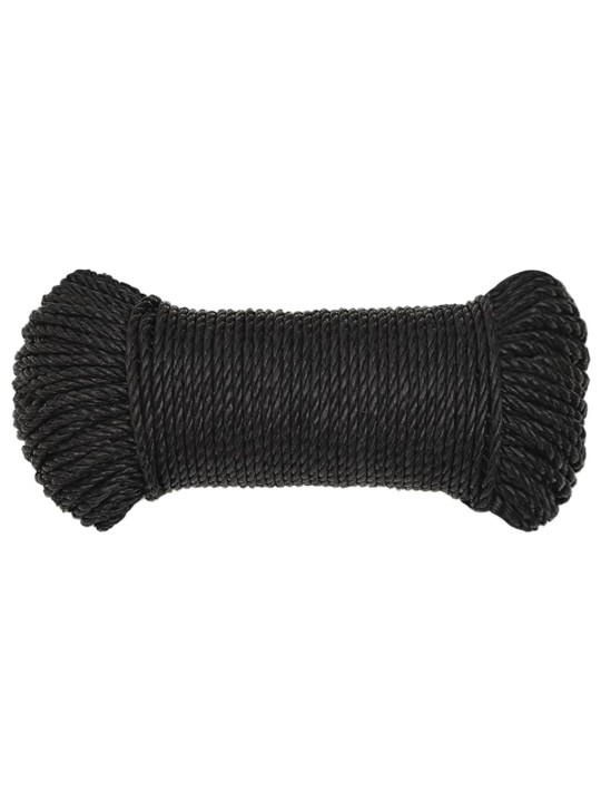 Pracovní lano černé 6 mm 250 m polypropylen