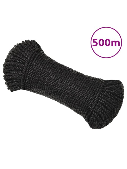 Pracovní lano černé 8 mm 500 m polypropylen