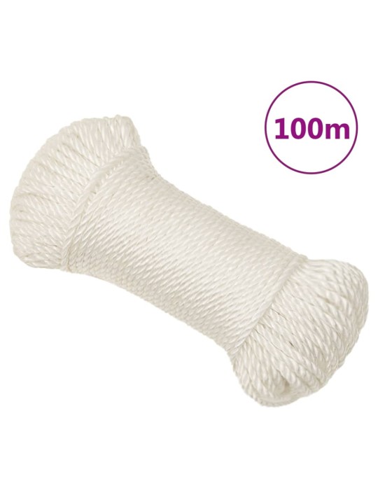 Pracovní lano bílé 3 mm 100 m polypropylen