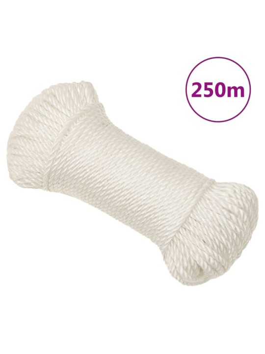 Pracovní lano bílá 6 mm 250 m polypropylen