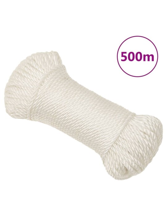 Pracovní lano bílá 8 mm 500 m polypropylen