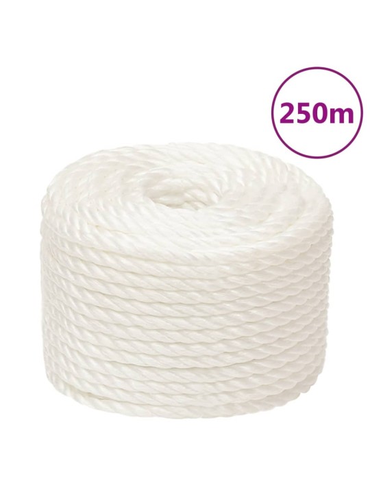 Pracovní lano bílá 10 mm 250 m polypropylen