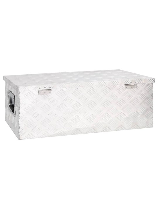 Úložný box stříbrný 80 x 39 x 30 cm hliník