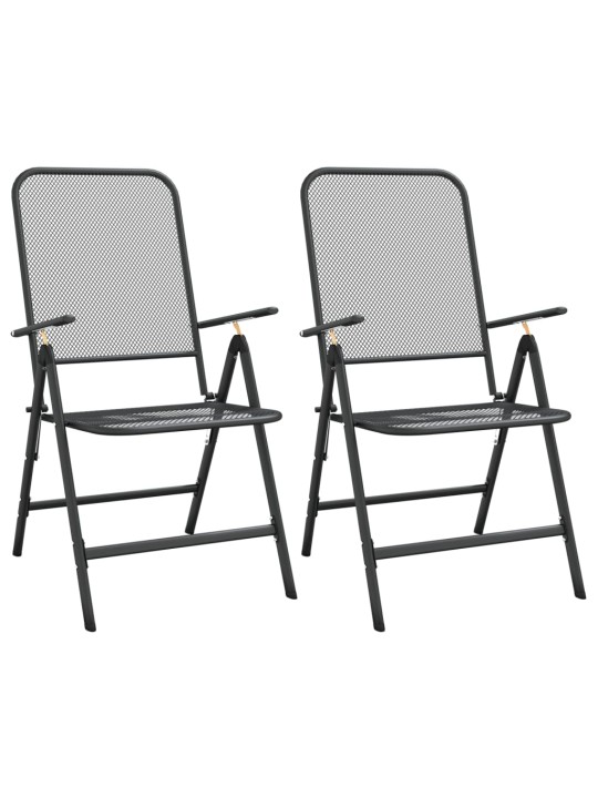3dílný zahradní jídelní set tahokov antracitový