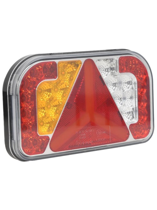 Světla na přívěs 2 ks červená 24 x 5 x 14,5 cm 12V LED žárovky