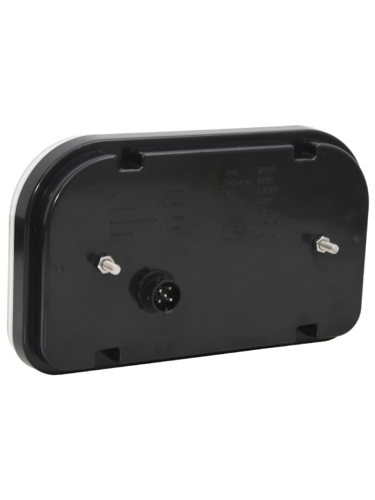Světla na přívěs 2 ks červená 24 x 5 x 14,5 cm 12V LED žárovky