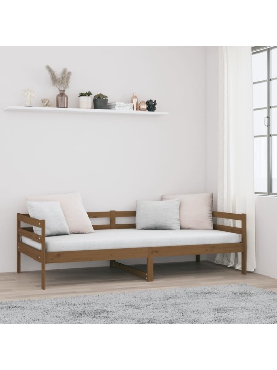 Válenda medově hnědá 90 x 190 cm masivní borové dřevo