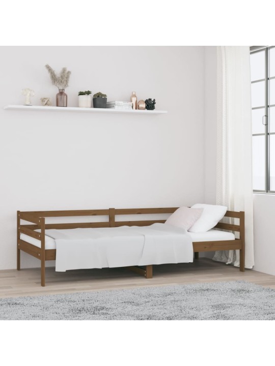 Válenda medově hnědá 90 x 190 cm masivní borové dřevo