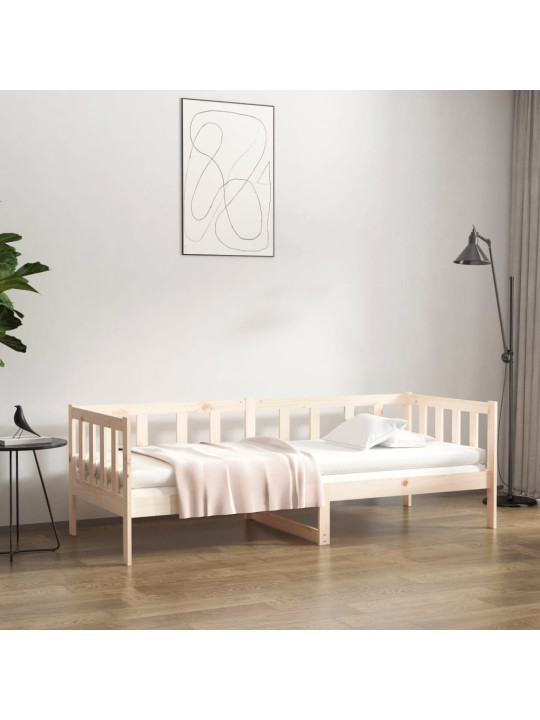Válenda bez matrace 90 x 190 cm masivní borovice