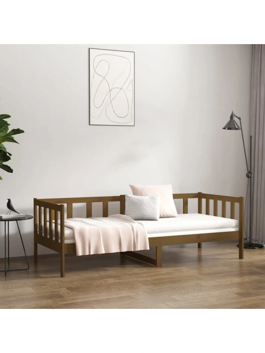 Válenda medově hnědá 80 x 200 cm masivní borové dřevo