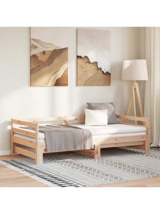 Výsuvné denní lůžko bez matrace 80x200 cm