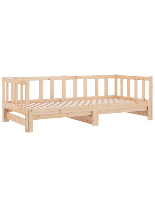 Výsuvná postel 2x (80 x 200) cm masivní borové dřevo