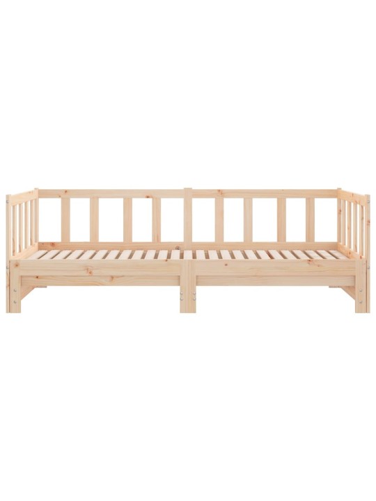 Výsuvná postel 2x (80 x 200) cm masivní borové dřevo