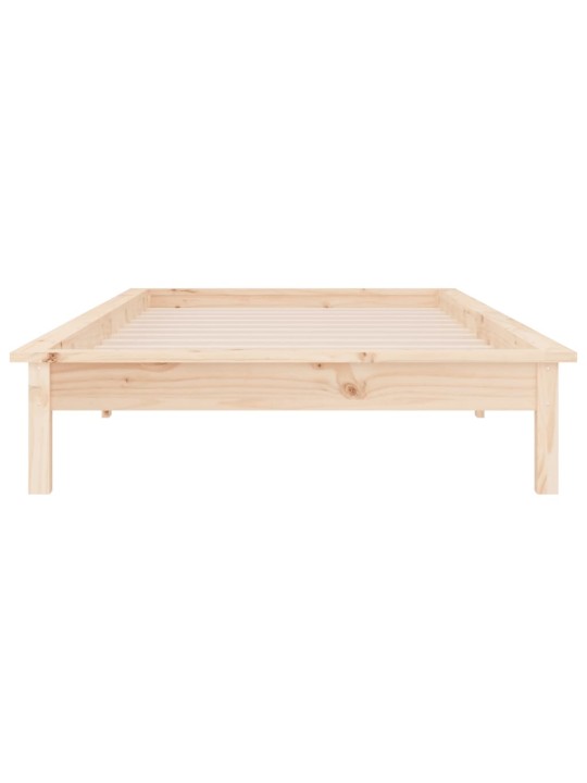 Rám postele s LED světlem 90 x 190 cm Single masivní dřevo