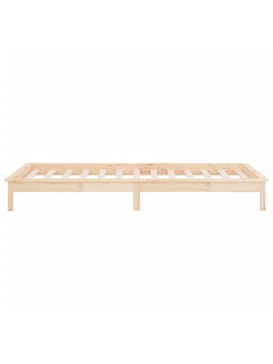 Rám postele s LED světlem 90 x 190 cm Single masivní dřevo