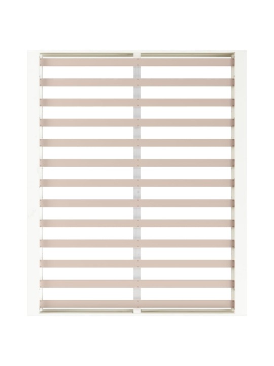 Rám postele bílý 200 x 200 cm masivní dřevo