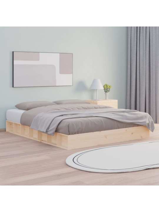 Rám postele 160 x 200 cm masivní dřevo