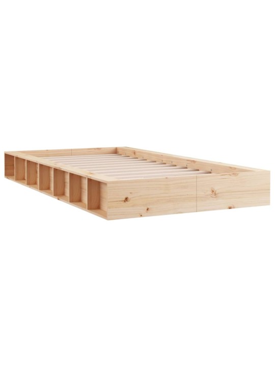 Rám postele 100 x 200 cm masivní dřevo