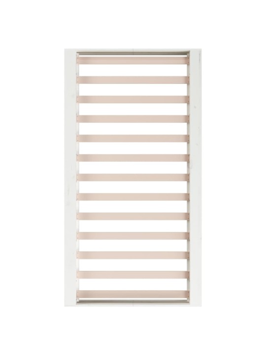 Rám postele bílý 100 x 200 cm masivní dřevo