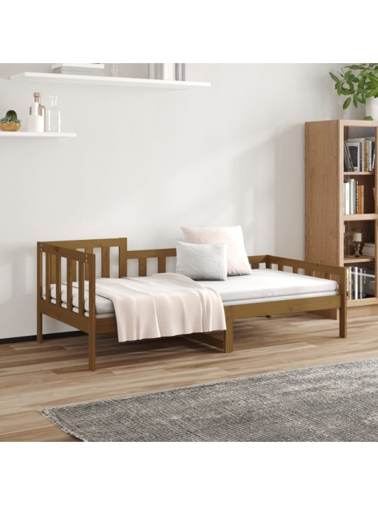 Válenda medově hnědá 90 x 190 cm masivní borové dřevo