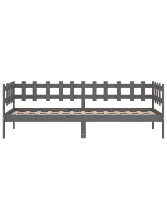 Válenda šedá 80 x 200 cm masivní borové dřevo