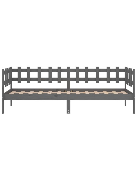 Válenda šedá 90 x 200 cm masivní borové dřevo