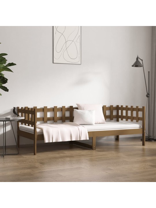 Válenda medově hnědá 90 x 200 cm masivní borové dřevo