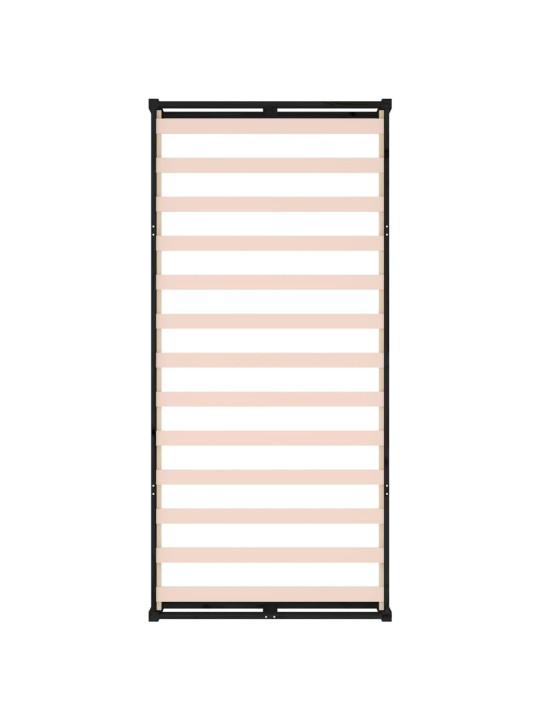 Rám postele černý 90 x 200 cm masivní dřevo