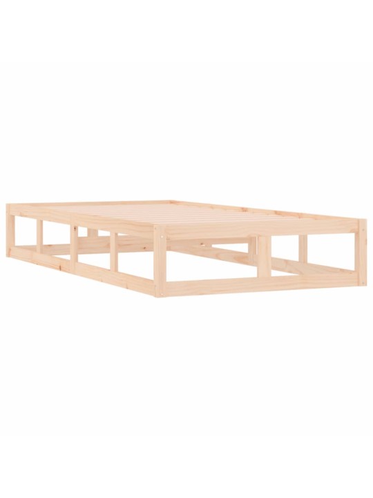 Rám postele 100 x 200 cm masivní dřevo