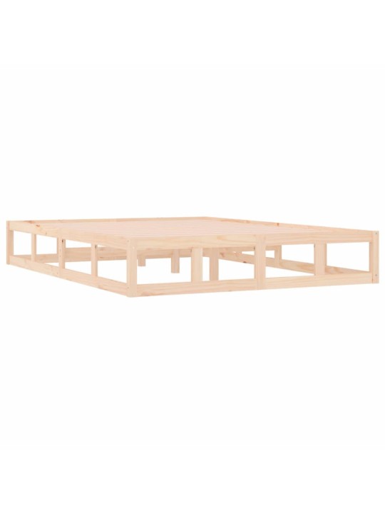 Rám postele 200 x 200 cm masivní dřevo