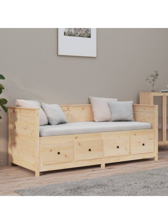 Válenda bez matrace 90 x 190 cm masivní borovice
