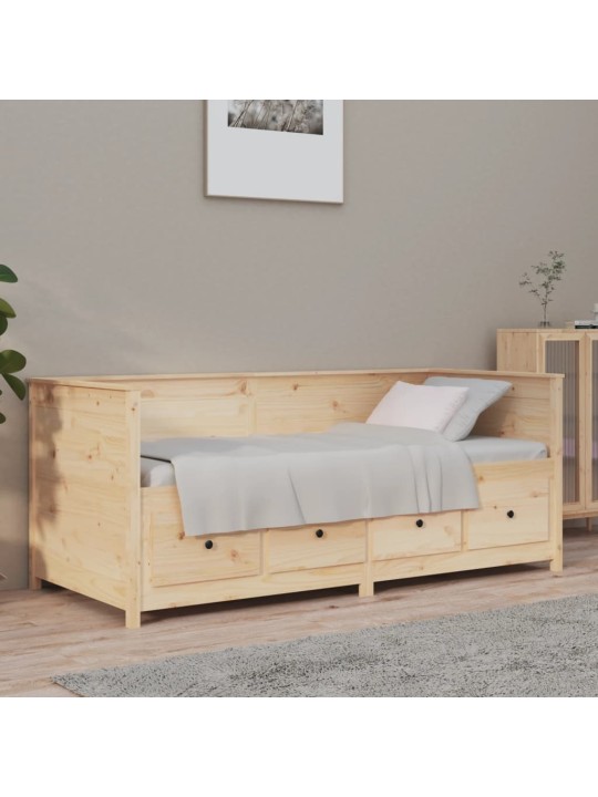 Válenda bez matrace 90 x 190 cm masivní borovice