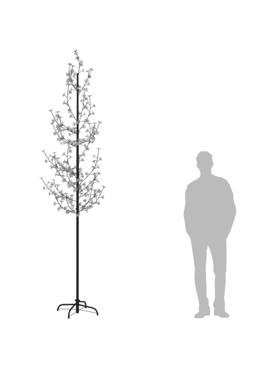 Rozkvetlá třešeň s 368 teplými bílými LED 300 cm