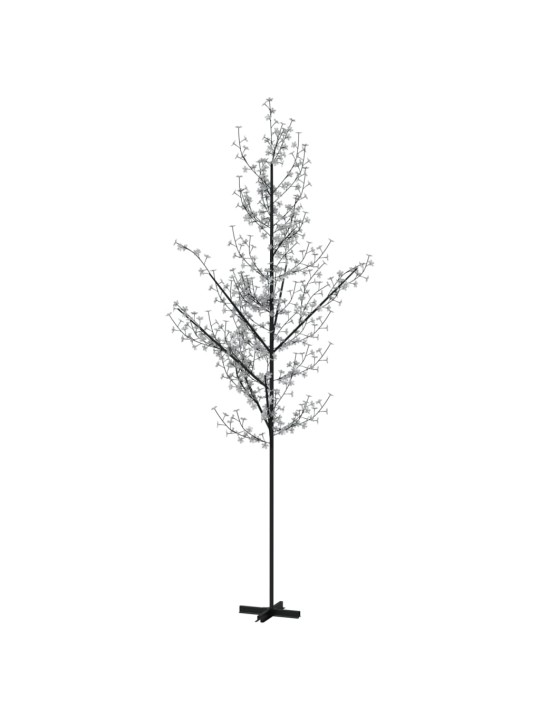 Rozkvetlá třešeň s 672 teplými bílými LED 400 cm