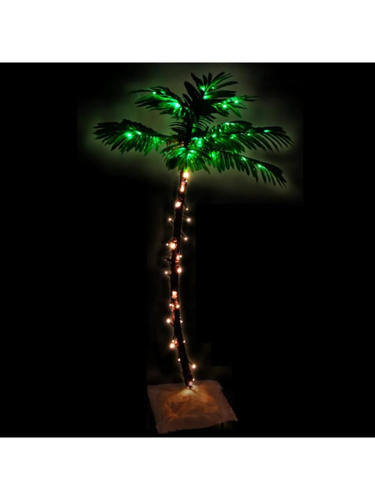 Palma se 72 teplými bílými LED diodami 120 cm