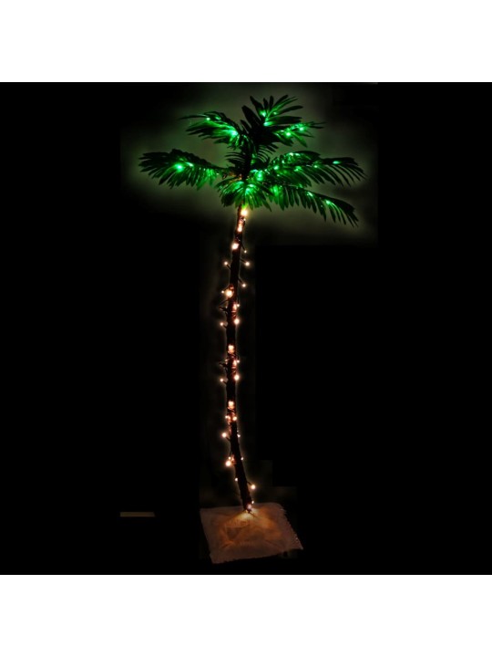 Palma s 88 teplými bílými LED diodami 150 cm