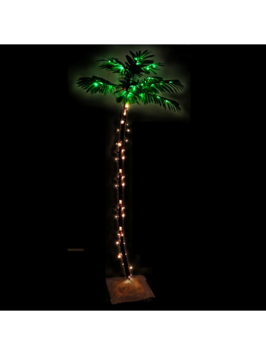 Palma s 96 teplými bílými LED diodami 180 cm