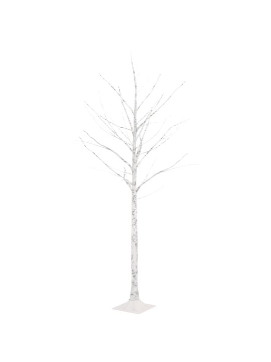 Bílá bříza 96 teplých bílých LED diod 180 cm