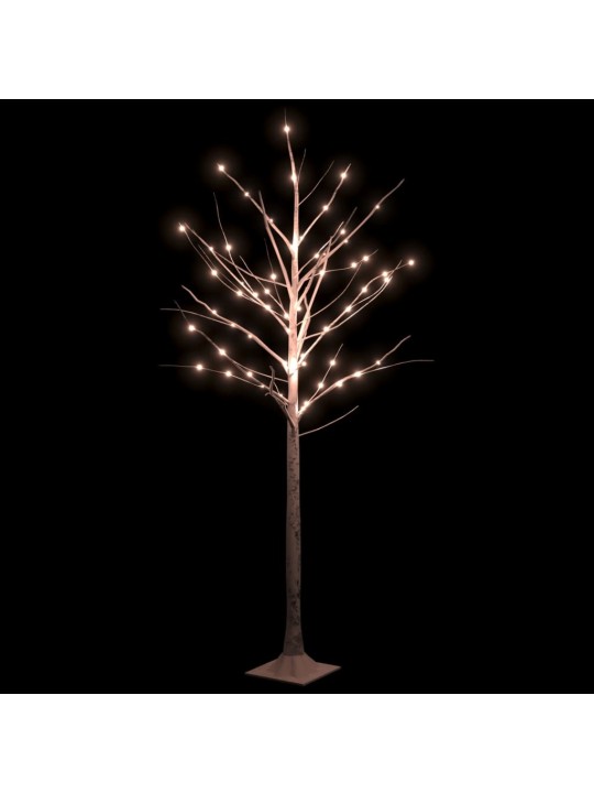 Bílá bříza 96 teplých bílých LED diod 180 cm