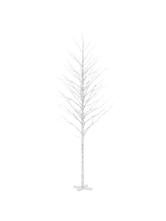 Bílá bříza 672 teplých bílých LED diod 400 cm