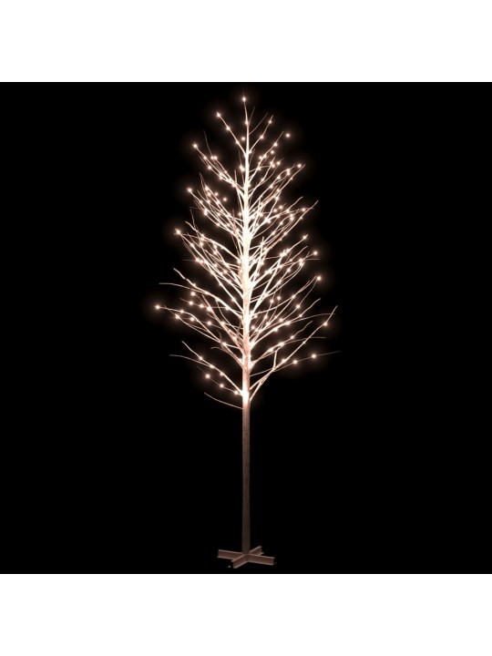 Bílá bříza 672 teplých bílých LED diod 400 cm