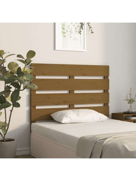 Čelo postele medově hnědé 100 x 3 x 80 cm masivní borovice