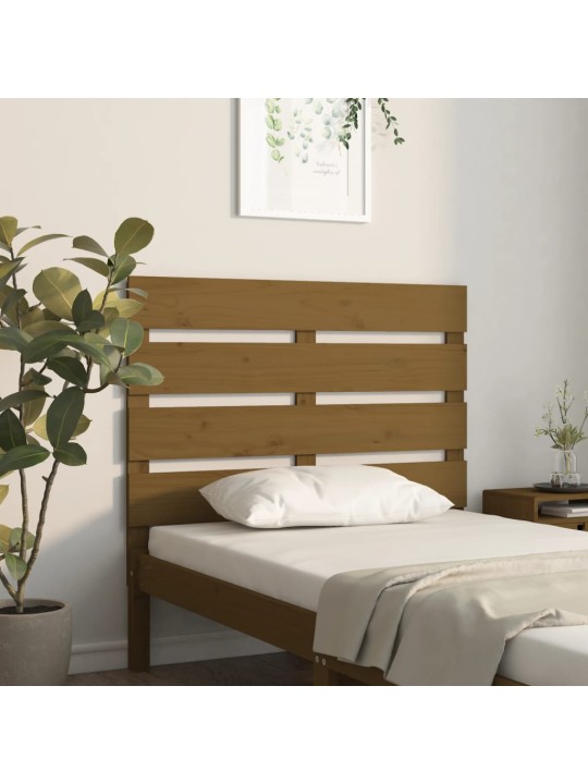Čelo postele medově hnědé 75 x 3 x 80 cm masivní borovice