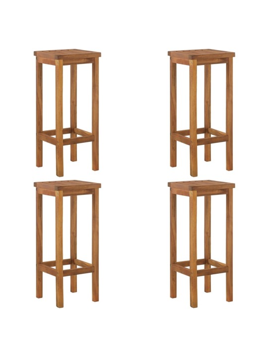 5dílný zahradní barový set masivní akáciové dřevo