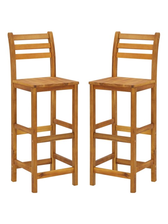 3dílný zahradní barový set masivní akáciové dřevo