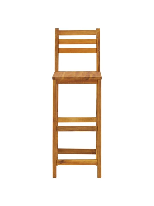 3dílný zahradní barový set masivní akáciové dřevo