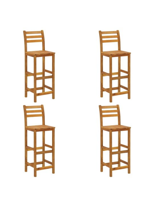 5dílný zahradní barový set masivní akáciové dřevo