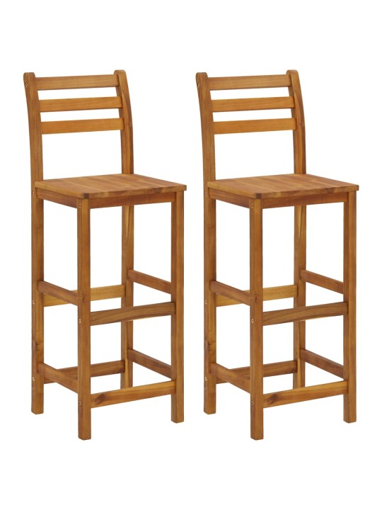3dílný balkonový barový set masivní akáciové dřevo