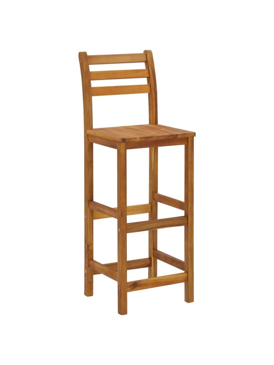 3dílný balkonový barový set masivní akáciové dřevo