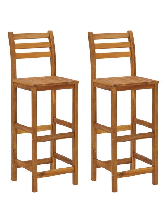 3dílný zahradní barový set masivní akáciové dřevo